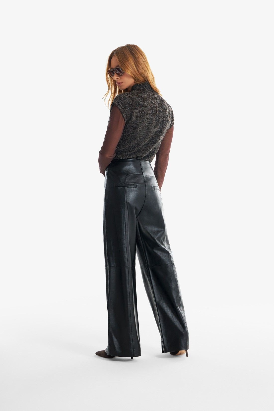 Calça de Couro Legítimo Lucca Preto