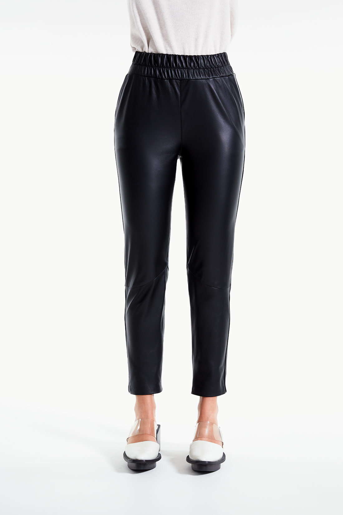 Calça de Couro Legítimo Jasper Preto