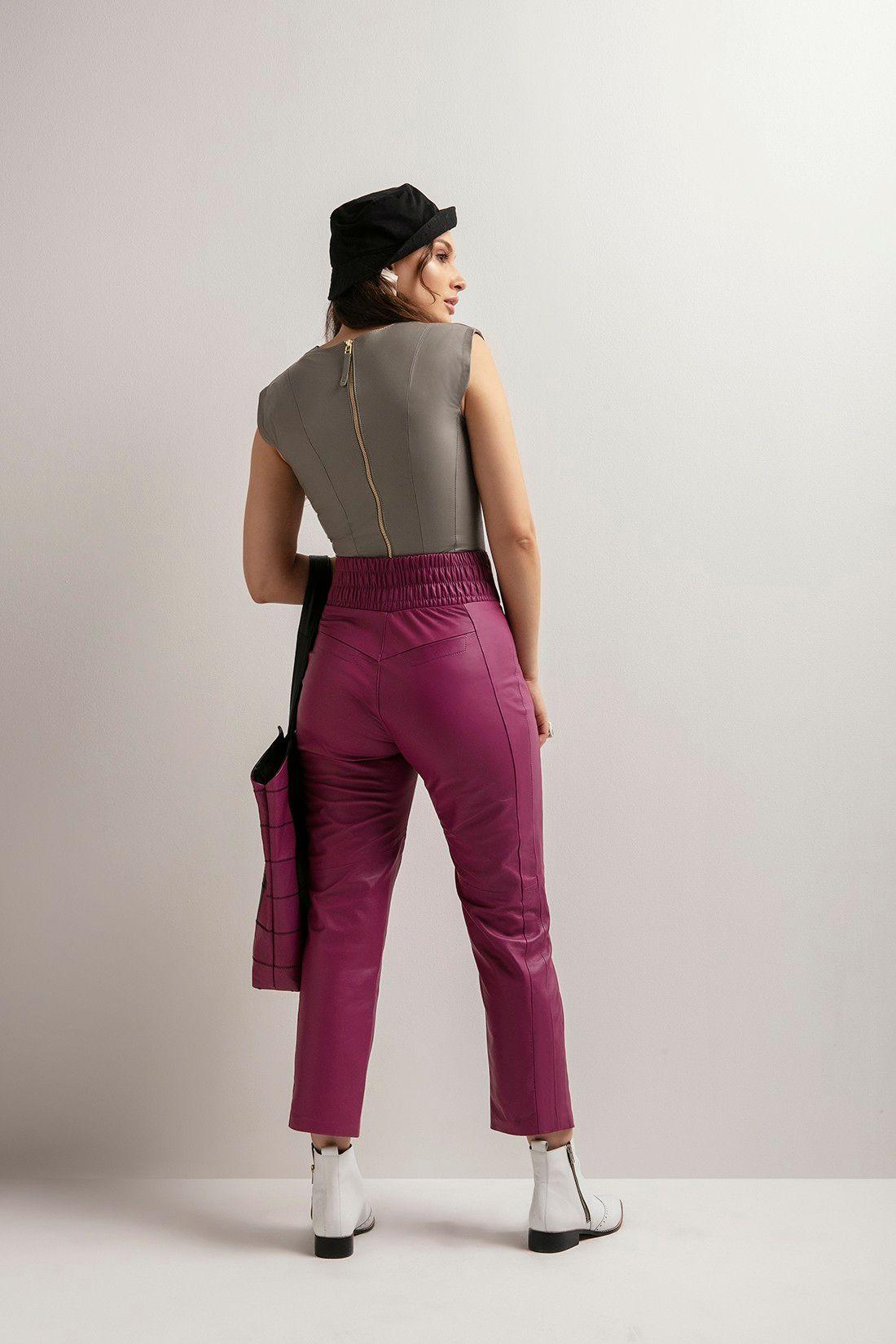 Blusa de Couro Virginia