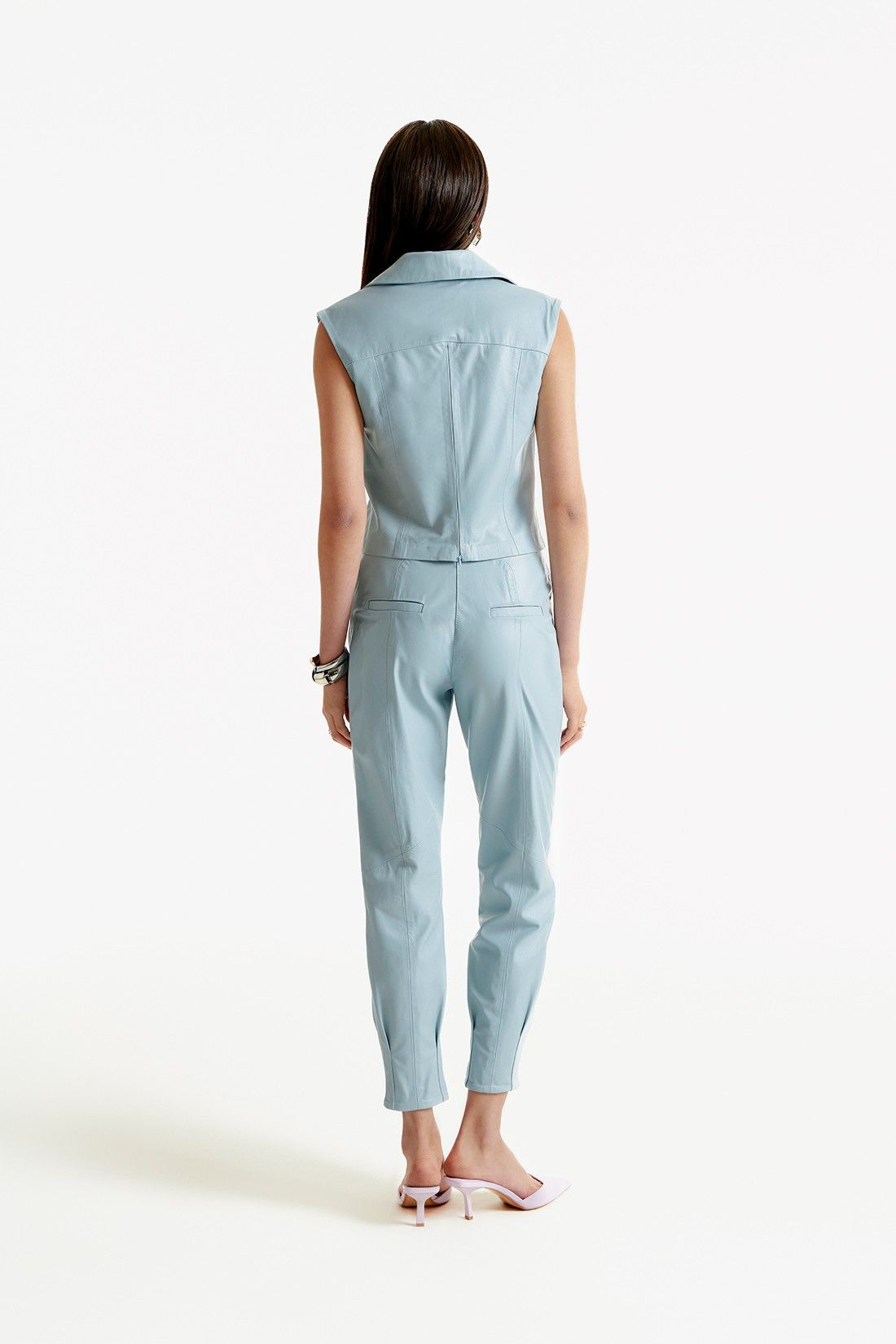 Blusa de Couro Legítimo Grace Acqua Blusa de Couro Legítimo Grace Acqua